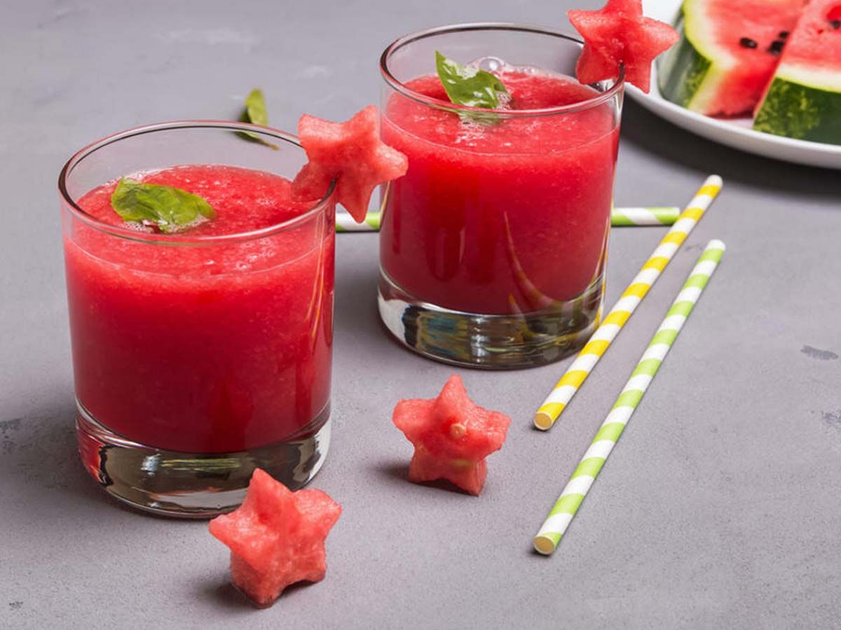 Watermelon with Mint Juice