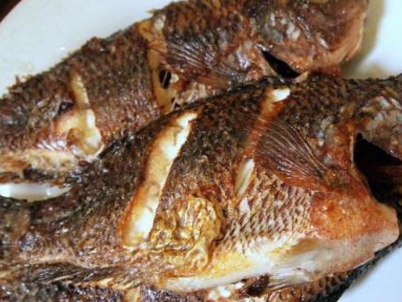 Grilled Tilapia Fish With Bran