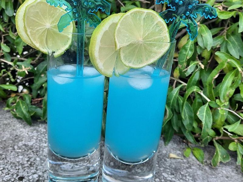 Blue Pink Cocktail
