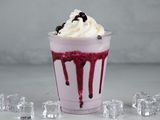 Blueberry vanilla milkshake
