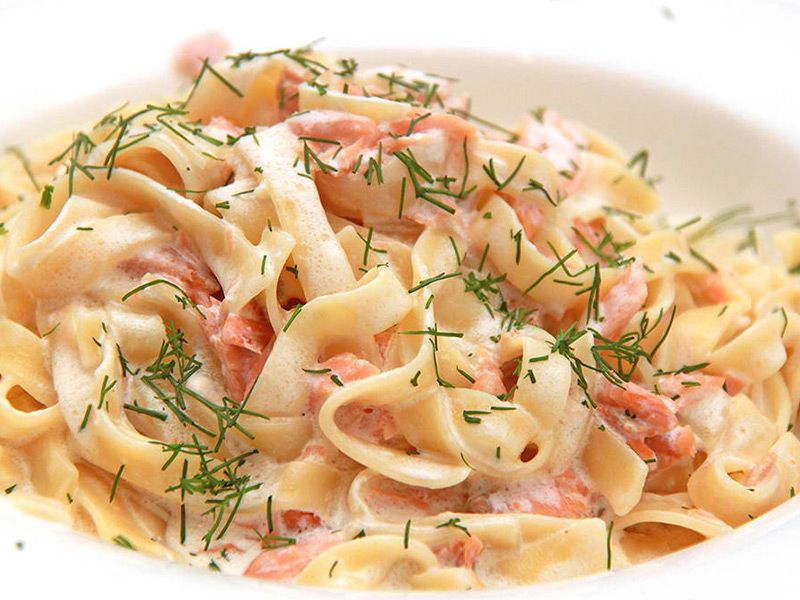 Salmon Penne Pasta