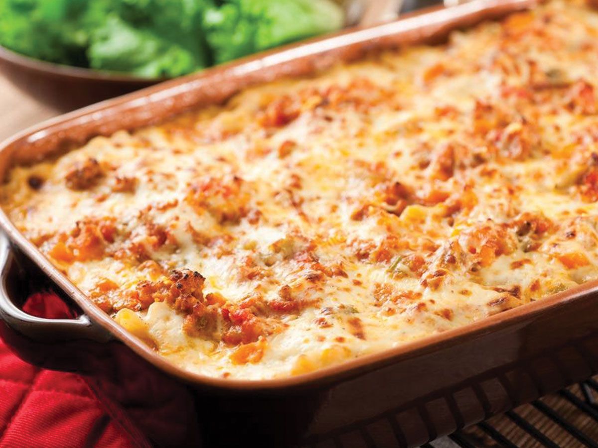 Oven Baked Penne Seafood