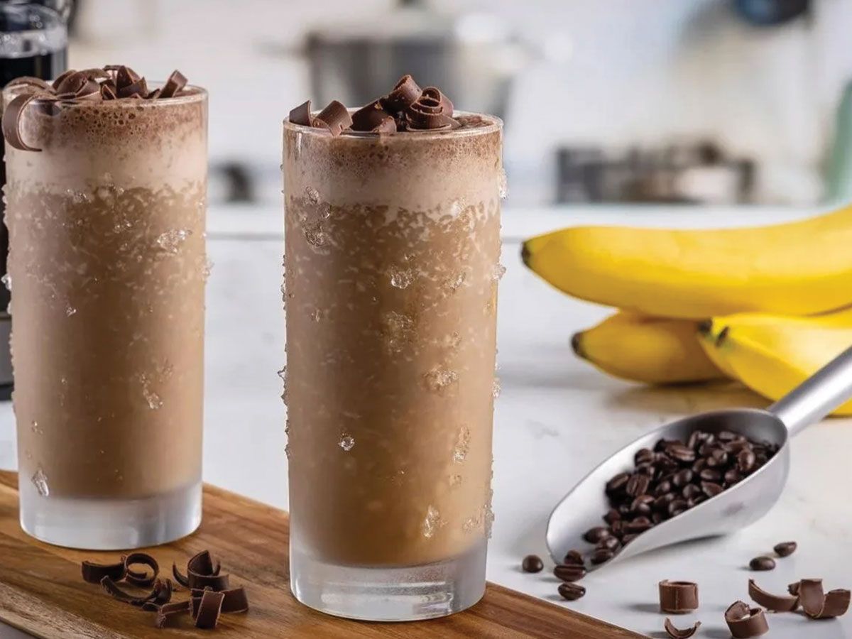 Banana coffee frappe