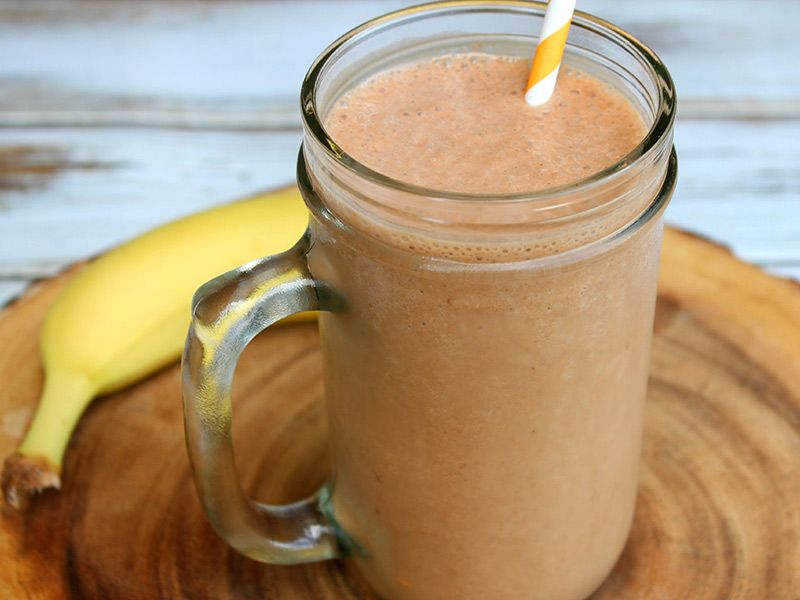 Banana With Nutella Chocolate Juice