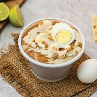 Foul box with eggs