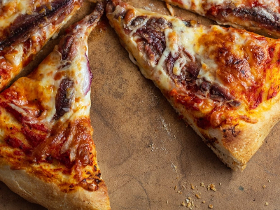 Anchovy pizza
