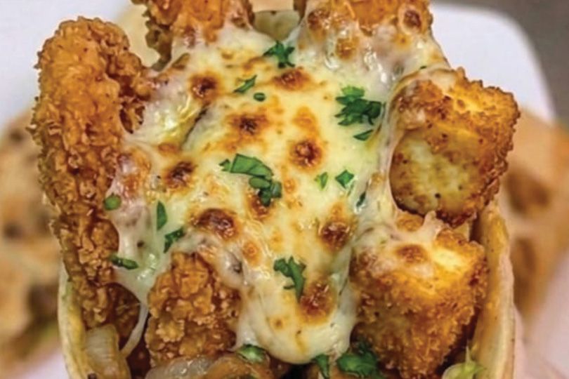 El Hana Chicken Pizza Sandwich Syrian