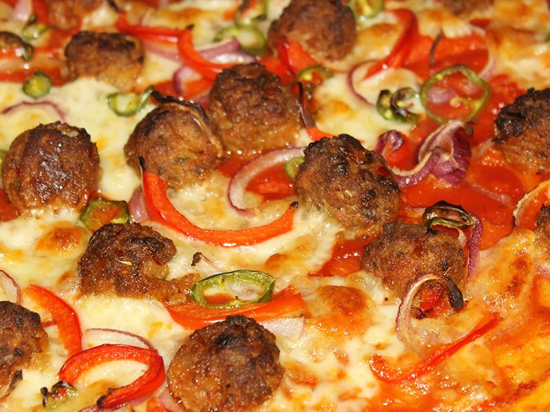 Oriental Sausage Pizza