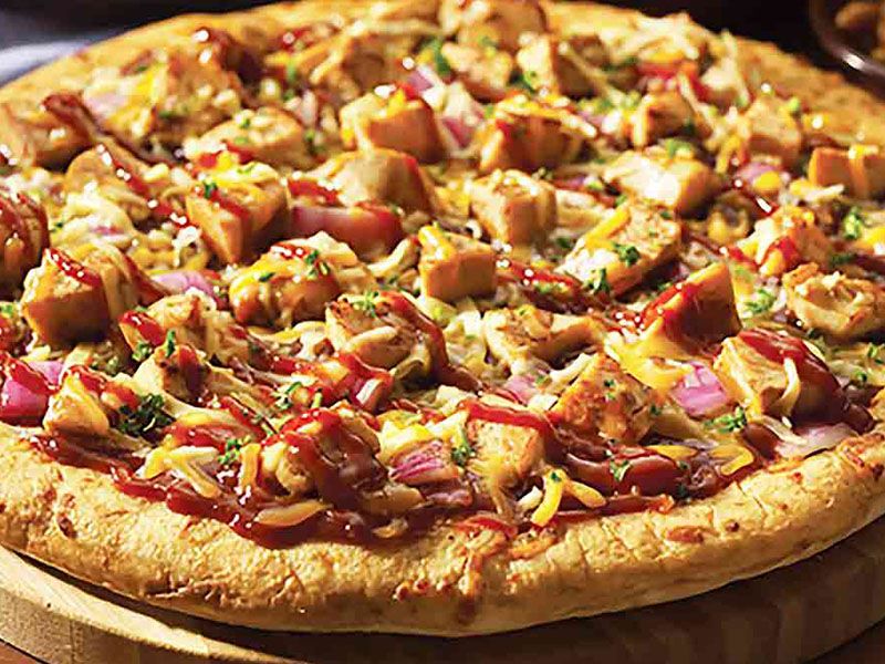 chicken BBQ pizza