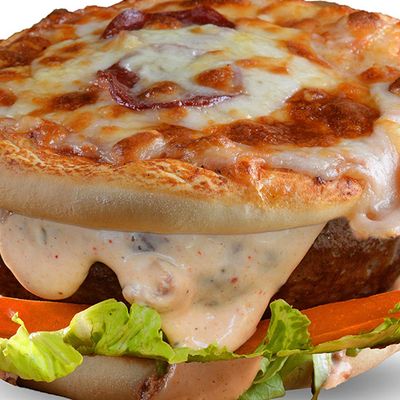 Pizza Burger Beef Baacon