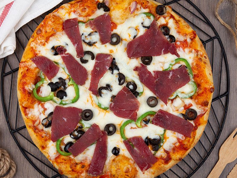 Pastrami With Special Dough Sauce Pizza