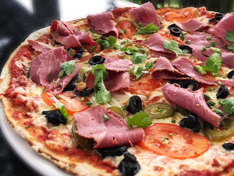 Italian Pastrami Pizza