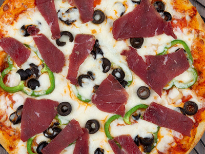 Pastrami oriental Pizza