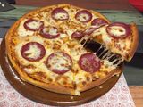 Salami With Cheese Pizza