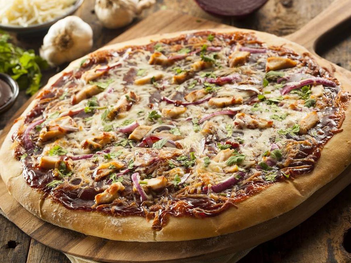 Chicken BBQ pizza