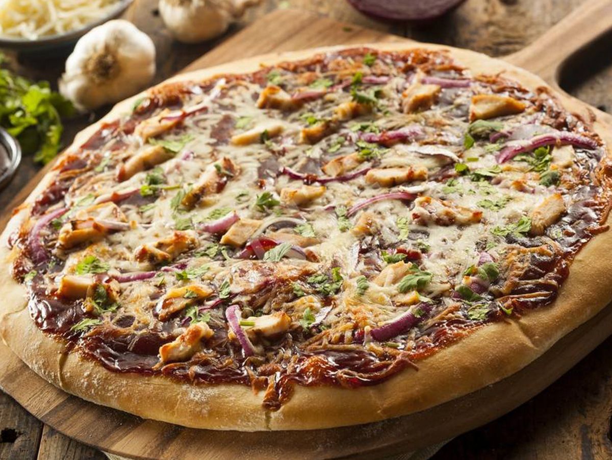 Chicken BBQ pizza