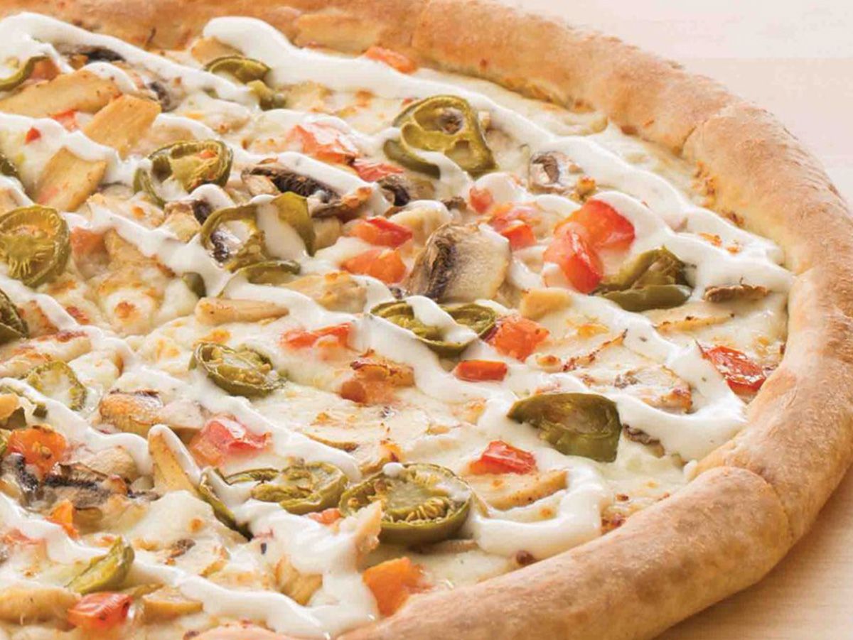 Pan Chicken Ranch Pizza