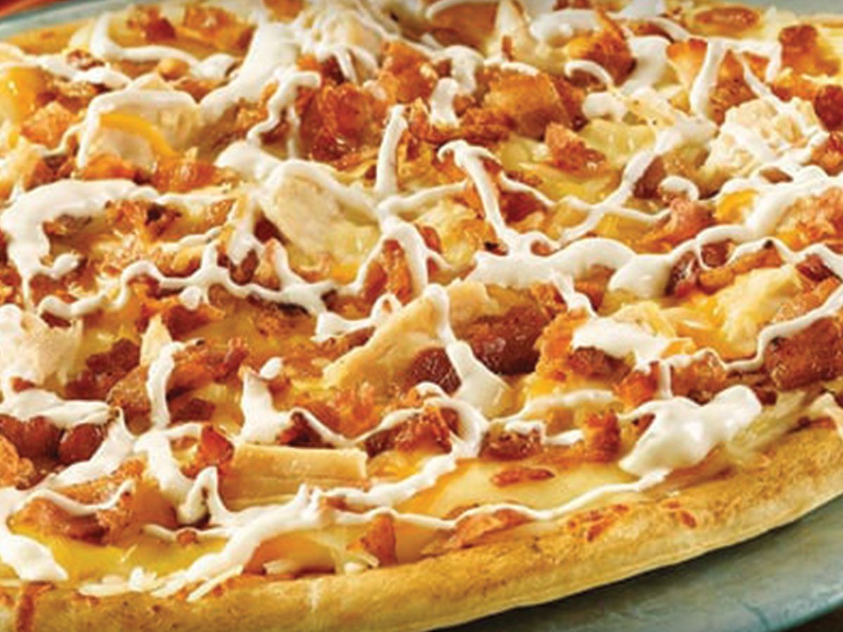 Chicken ranch pizza