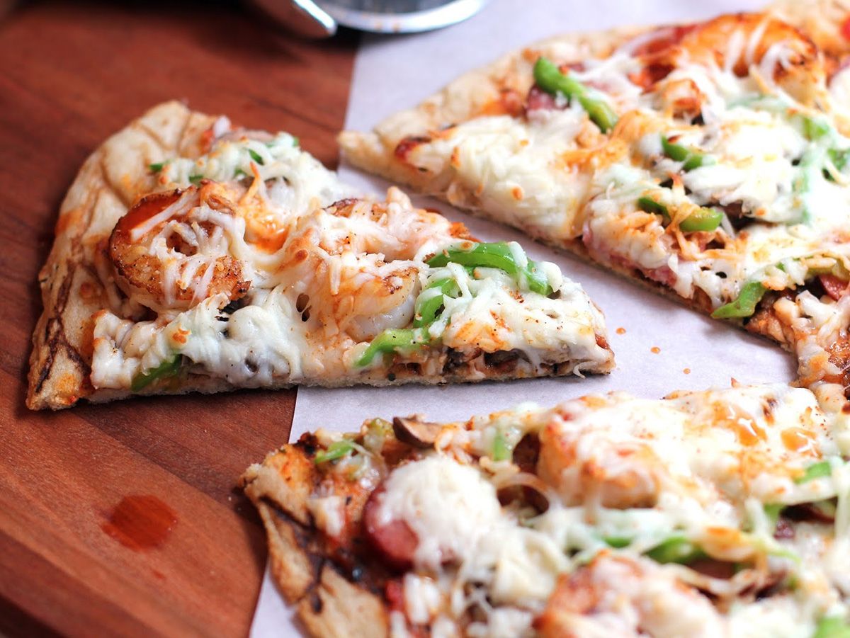 Pan Shrimp Pizza