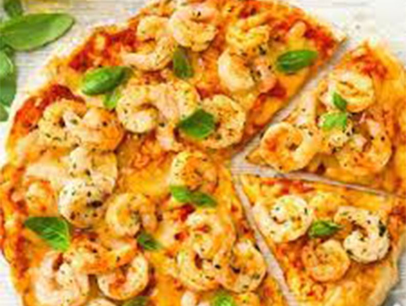 shrimp Italian pizza