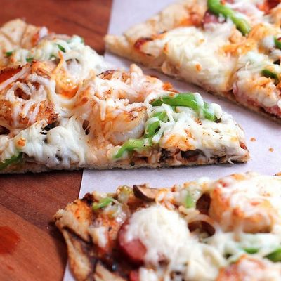 Large Shrimp Italian pizza