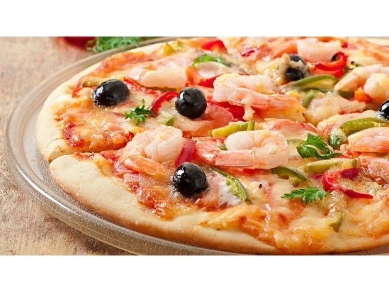 Diet Shrimp Pizza