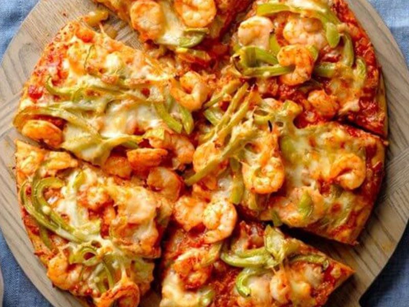 Crispy Shrimp Pizza