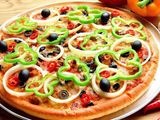 Vegetables Oriental Pizza
