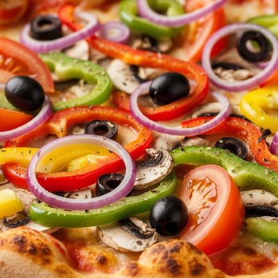 Vegetable Oriental Pizza