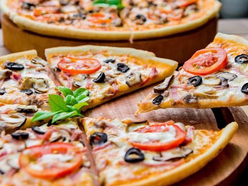 Fasting Vegetable Pizza
