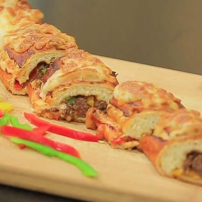 Sausage pizza roll