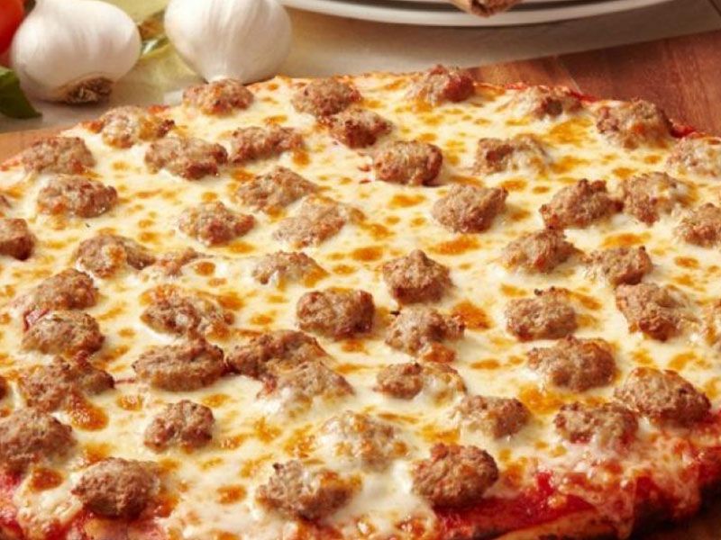 Oriental Sausage Pizza
