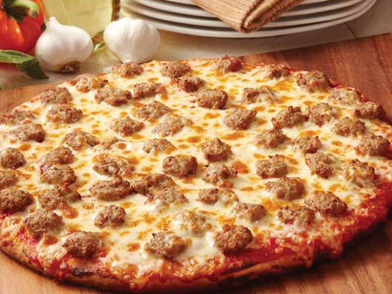 Oriental Sausage Pizza