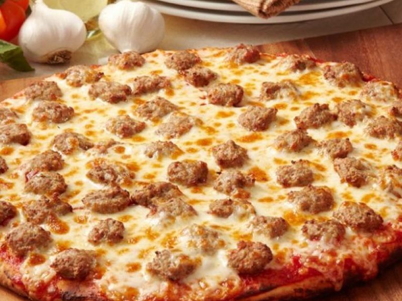 Oriental Sausage Pizza