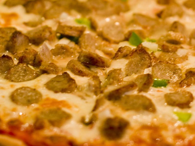Oriental Sausage Pizza
