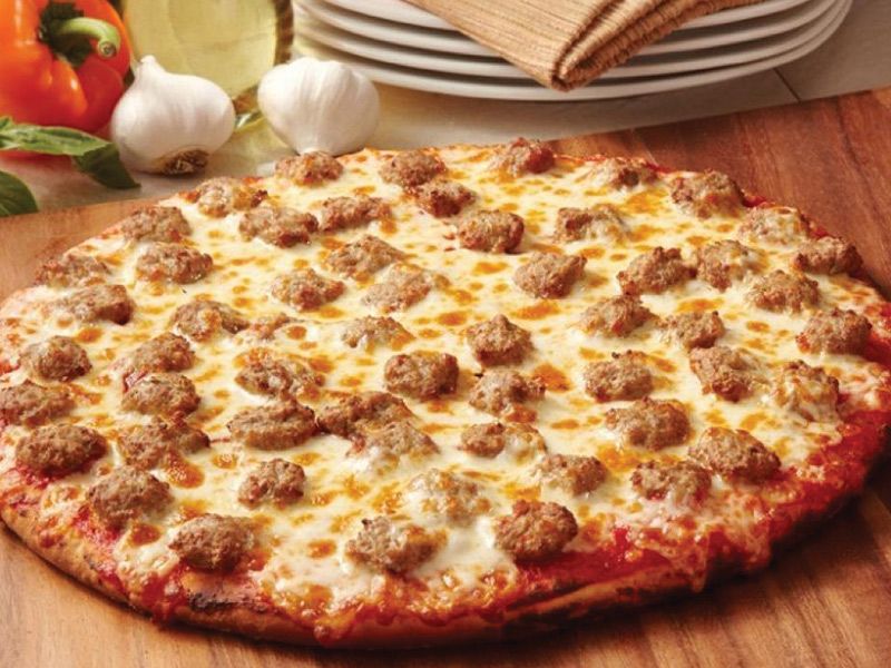 Oriental Sausage Pizza