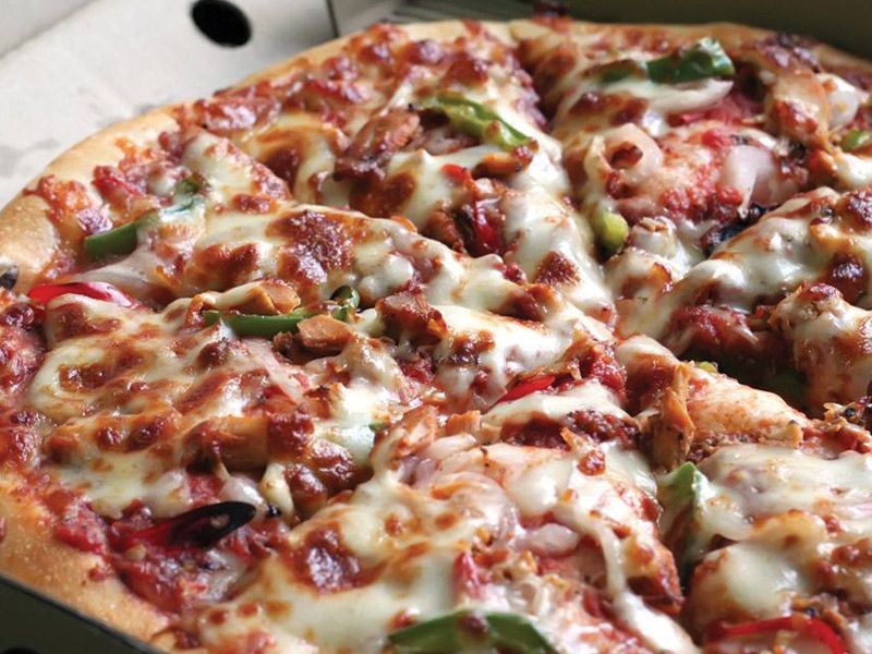 Small Oriental Sausage Pizza