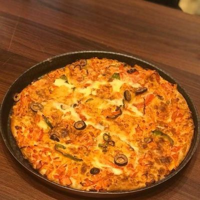 Eastern pizza with baladi sausage
