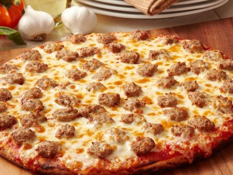 Oriental Sausage Pizza