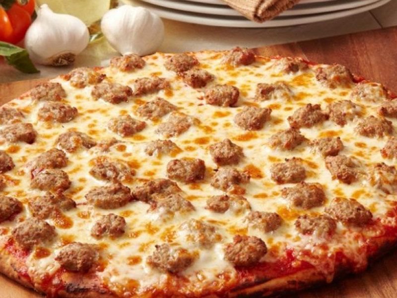 Oriental Sausage Pizza