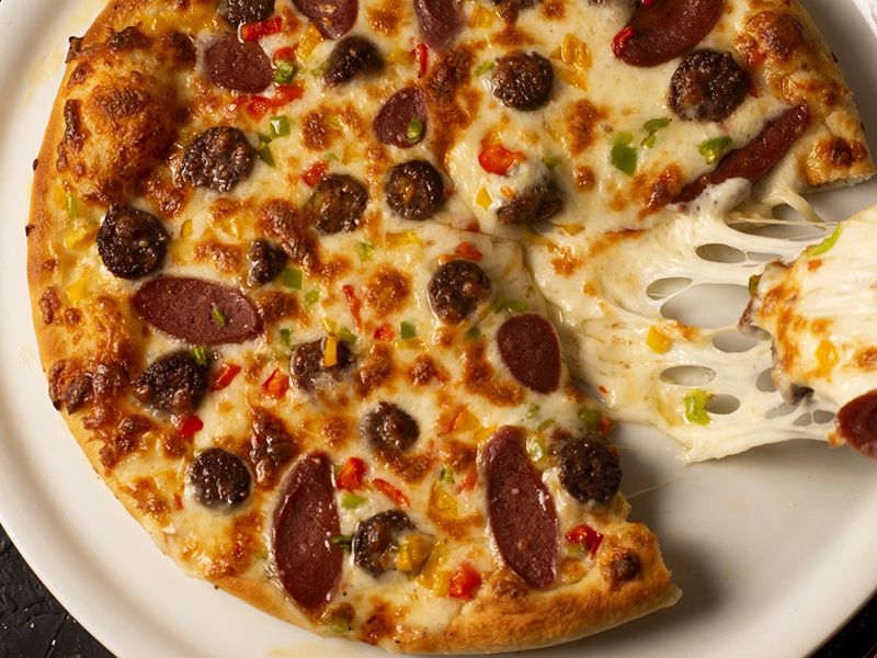 Oriental Sausage Pizza