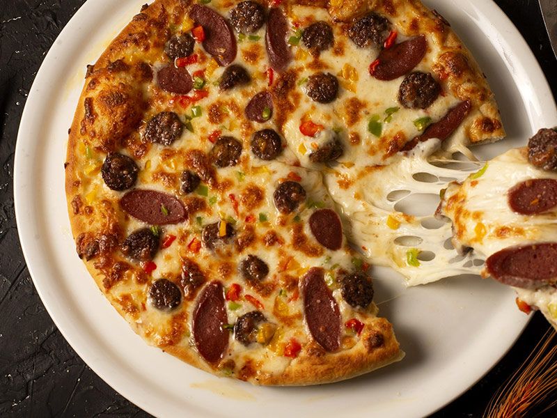 Oriental Sausage Pizza