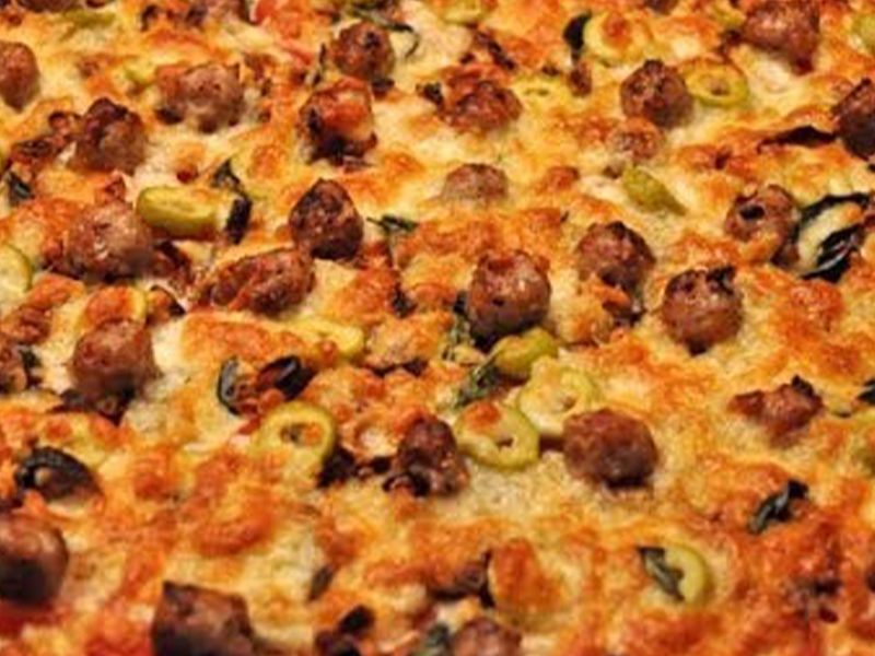 Oriental Sausage Pizza