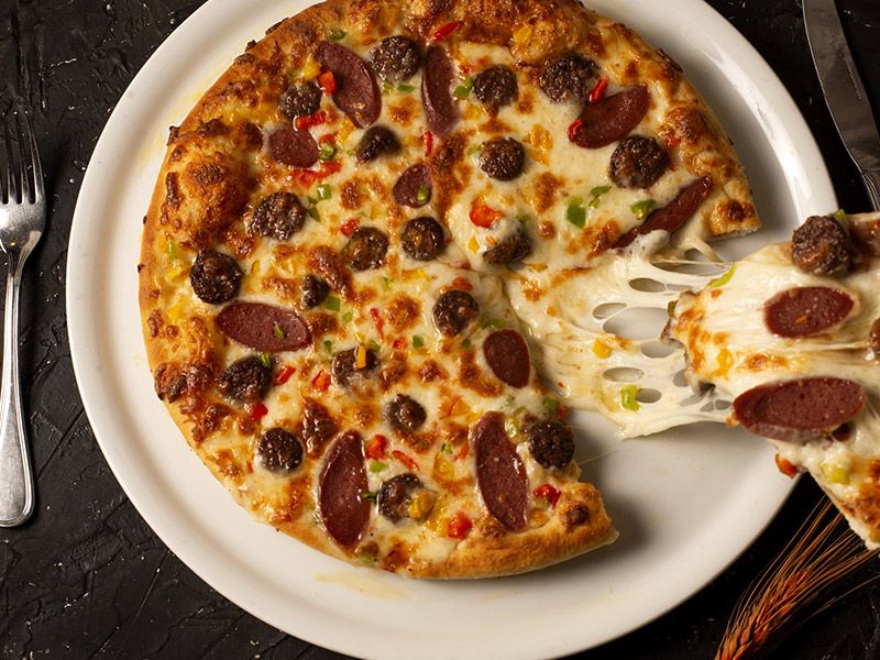 Oriental Sausage Pizza