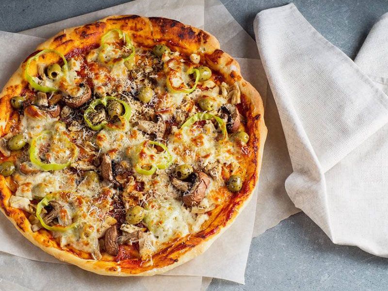 Oriental Sausage Pizza