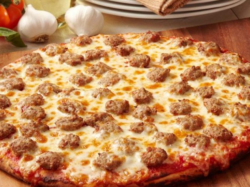 Oriental Sausage Pizza