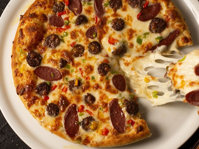 Oriental Sausage Pizza