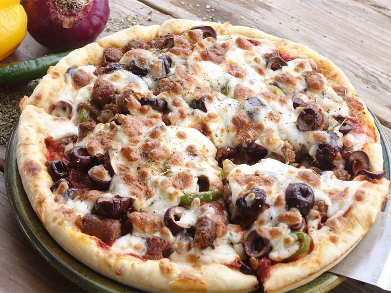 Oriental Sausage Pizza