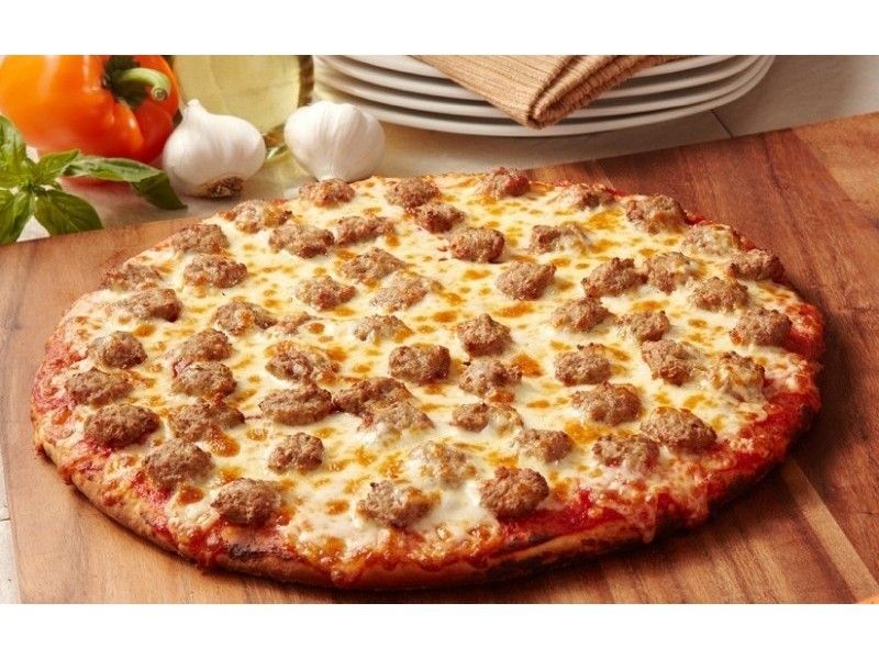 Diet Oriental Sausage Pizza