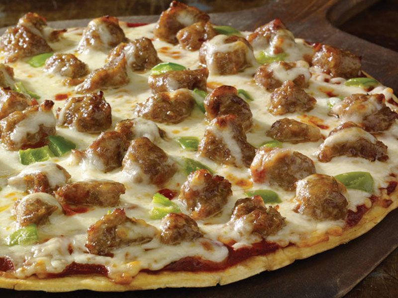 Oriental Sausage Pizza
